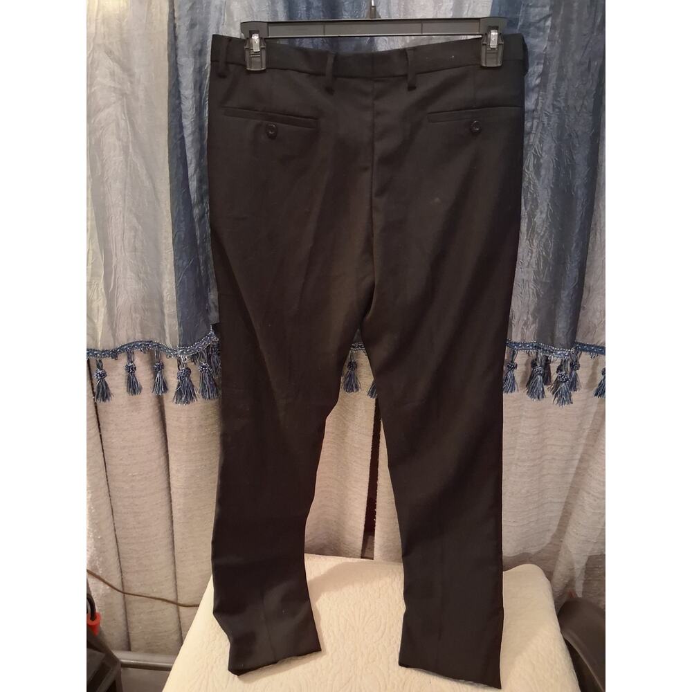 Alberto Cardinali black dress pants sz men's w 34 L 30 style # vsnp301 work